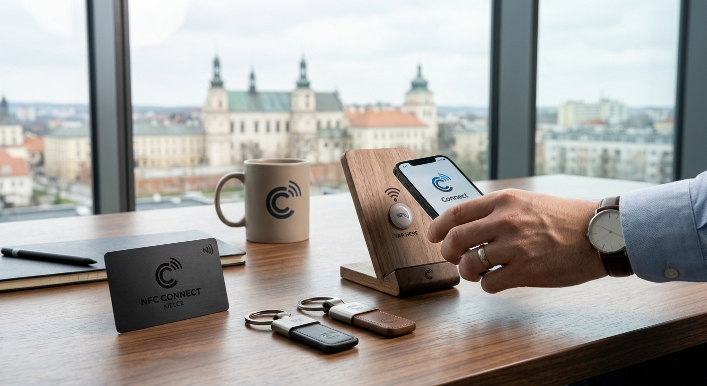 Gadżety reklamowe NFC z logo – jak działają i jak je mądrze wykorzystać w firmie z Kielc